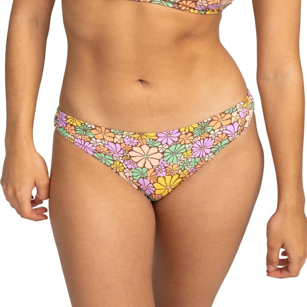 Roxy Women's Multicolor Medium coverage Bikini Swim Bottoms L NWT